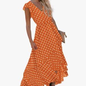 GRECERELLE elegant 2025 spring summer v-neck faux maxi dress